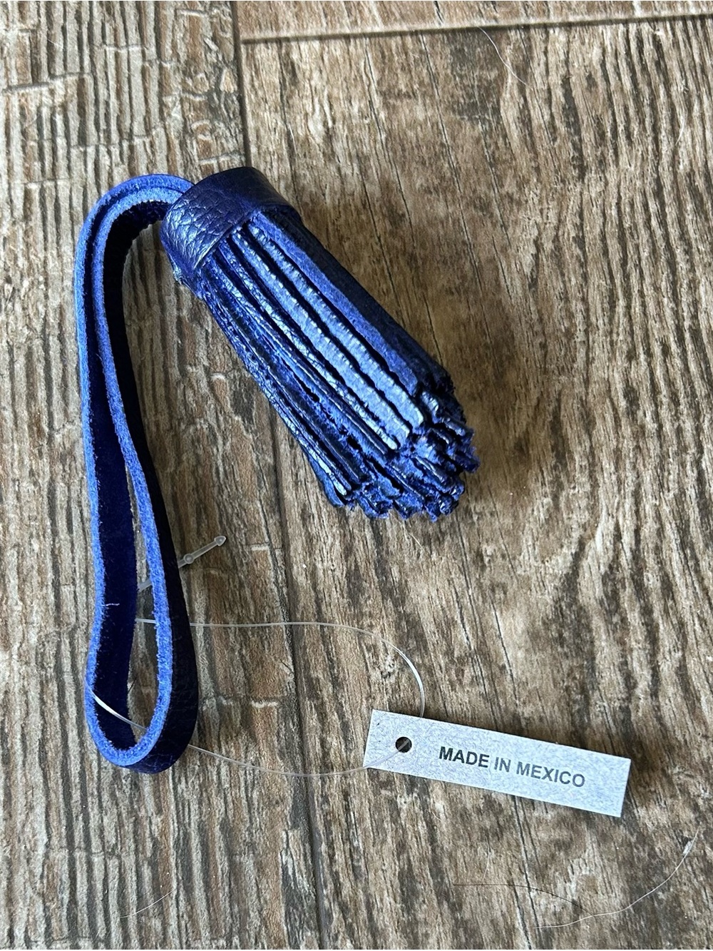 Portland Leather Navy Blue Pom Tassel accessory